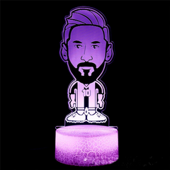 Led Lendas do Futebol Messi Barcelona Caricatura