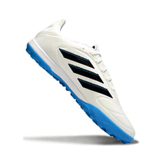 Chuteira Society TF Adidas Copa Pure III League Branca e Azul