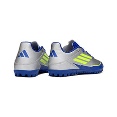 Chuteira Society TF Adidas F50 Club Cinza e Azul-Escura
