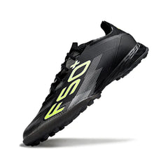 Chuteira Society TF Adidas F50 Elite Preta e Verde-Clara