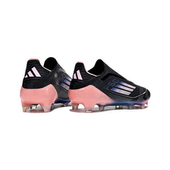Chuteira Campo FG Adidas F50 Elite Sem Cadarço Preta e Rosa
