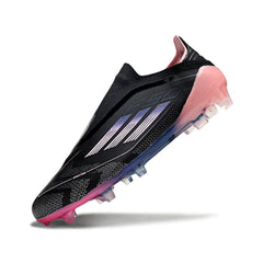 Chuteira Campo FG Adidas F50 Elite Sem Cadarço Preta e Rosa