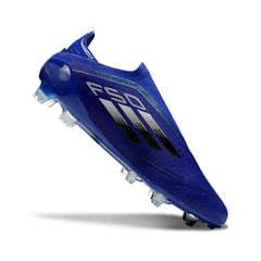 Chuteira Campo FG Adidas F50 Elite Sem Cadarço Azul