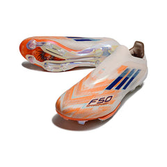 Chuteira Campo FG Adidas F50+ Elite Sem Cadarço Pack Laranja Sparkfusion