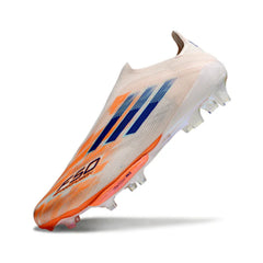 Chuteira Campo FG Adidas F50+ Elite Sem Cadarço Pack Laranja Sparkfusion