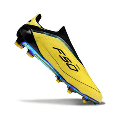Chuteira Campo FG Adidas F50 Elite Sem Cadarço Amarela e Preta