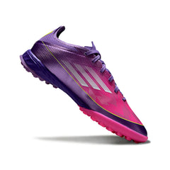 Chuteira Society TF Adidas F50 Elite Lamine Yamal Roxa