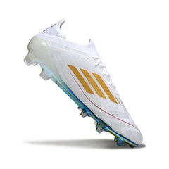 Chuteira Campo FG Adidas F50 Elite Branca e Verde