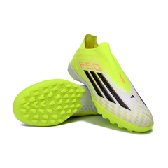 Chuteira Society TF Adidas F50 Elite Sem Cadarço Pack Born For Goals Infantil