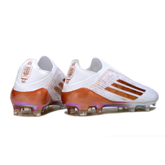 Chuteira Campo FG Adidas F50 Elite Sem Cadarço Pack Mo Salah Infantil