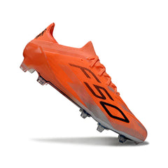 Chuteira Campo FG Adidas F50 Primeknit Elite Laranja e Preta