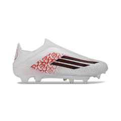 Chuteira Campo FG Adidas F50+ Elite Sem Cadarço Pack Branco Lamine Yamal Infantil