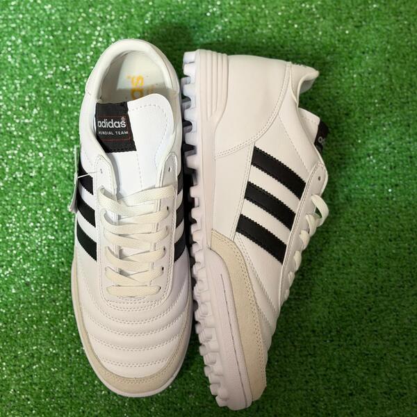 Chuteira Society TF Adidas Mundial Team Branco e Preto - Tamanho 42 EUR
