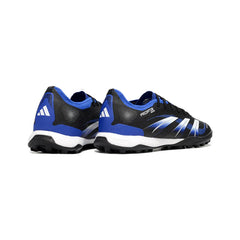 Chuteira Society TF Adidas Predator 25 Elite Preta, Azul e Branca