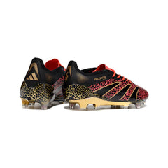 Chuteira Campo FG Adidas Predator 25 Elite Preta e Vermelha