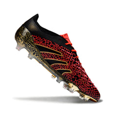 Chuteira Campo FG Adidas Predator 25 Elite Preta e Vermelha