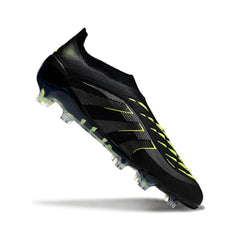 Chuteira Campo FG Adidas Predator 25 Elite Sem Cadarço Pack Stealth Electric