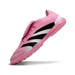 Chuteira Society TF Adidas Predator 25 Elite Com Língua Pack Rosa David Beckham