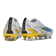 Chuteira Campo Molhado SG Adidas X Crazyfast.1 Pack Messi Las Estrellas Prateada