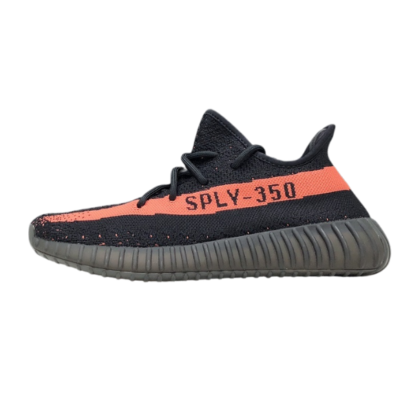 Tênis Casual Adidas Yeezy Boost 350V2 Preto e Vermelho