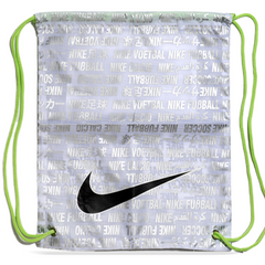 Bolsa para botas de fútbol Nike plateada y verde