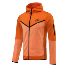 Casaco de Frio Tech-Fleece Nike Laranja e Preto - VENI Futebol