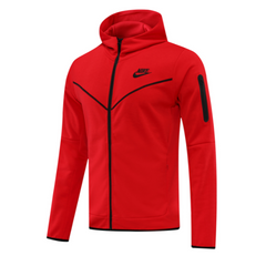 Casaco de Frio Tech-Fleece Nike Vermelho e Preto