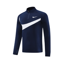 Blusão de Frio Dry-FIT Nike Azul Marinho e Branca