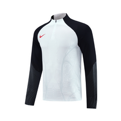 Blusão de Frio Dry-FIT Nike Branca e Preta - VENI Futebol