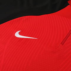 Blusão de Frio Dry-FIT Nike Vermelha e Preta - VENI Futebol