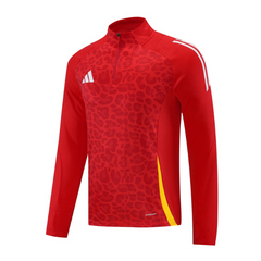 Chaqueta Adidas Tech-Dry Cold Weather en rojo, blanco y amarillo