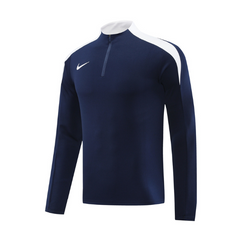 Blusão de Frio Dry-FIT Nike Azul Escuro e Branco