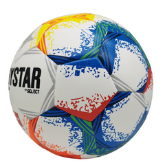 Balón de césped Derbystar Brillant APS Bundesliga 22-23 en blanco, naranja, azul y amarillo