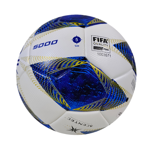Bola de Campo Gramado Molten Vantaggio 5000 AFC Champions League Asiática 23/24 Branca, Dourada e Azul