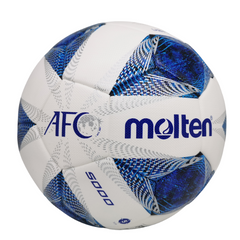 Balón de césped Molten Vantaggio 5000 AFC Champions League Asian 23/24 blanco y azul