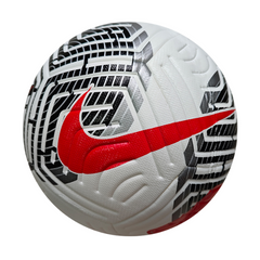 Balón de césped Nike Flight 23-24 en color blanco, negro y rojo