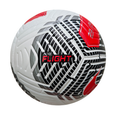 Bola de Futebol Nike Flight Branca, Preta e Vermelha