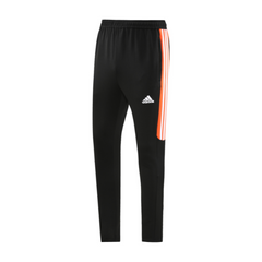 Calça de Frio Adidas Preta, Branca e Laranja