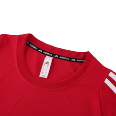 Camiseta ClimaCool Adidas Vermelha e Branca - VENI Futebol