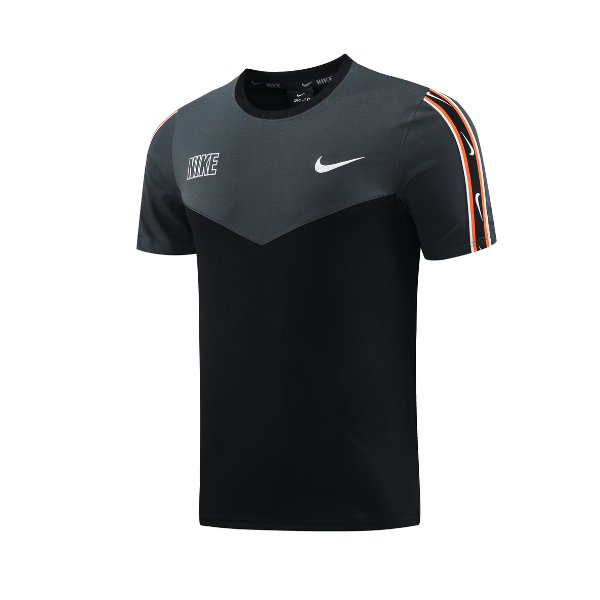 Camiseta Dry-FIT Nike Cinza, Preta e Laranja - VENI Futebol