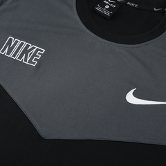 Camiseta Dry-FIT Nike Cinza, Preta e Laranja - VENI Futebol