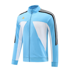 Chaqueta para clima frío Tech-Dry de Adidas en azul claro, blanco y negro