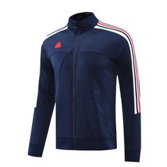 Chaqueta Adidas Tech-Dry Cold Weather Azul Oscuro, Blanco y Rojo