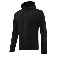 Chaqueta para clima frío Adidas Tech-Dry negra y gris