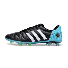 Chuteira Campo Adidas Adipure 11Pro Preta e Azul Claro