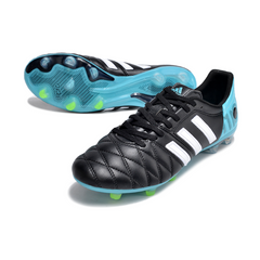 Chuteira Campo Adidas Adipure 11Pro Preta e Azul Claro - VENI Futebol