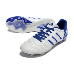 Chuteira Campo Adidas Adipure 11Pro Branca e Azul - VENI Futebol