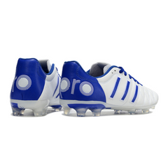 Chuteira Campo Adidas Adipure 11Pro Branca e Azul - VENI Futebol