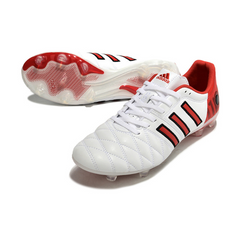 Chuteira Campo Adidas Adipure 11Pro Branca e Vermelha - VENI Futebol