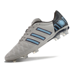 Chuteira Campo Adidas Adipure 11Pro Cinza e Azul - VENI Futebol